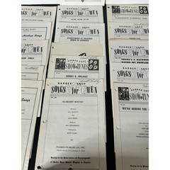 Sheet Music Large Bulk Lot Vintage Barbershop Quartet Harmony Heritage Songs