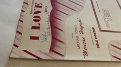 Cole Porter’s “I Love You” from Can-Can 1943 Sheet Music Chappell C1290-5