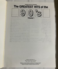 Greatest Hits Of The 90s Vol. 1 Songbook Warrant MC Hammer Rolling Stones