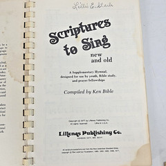 Scriptures To Sing New Old Lillenas Christian Spiral Songbook 1977 Music Vtg