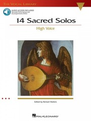 14 Sacred Solos The Vocal Library High Voice Sheet Music Book NEW 000740292