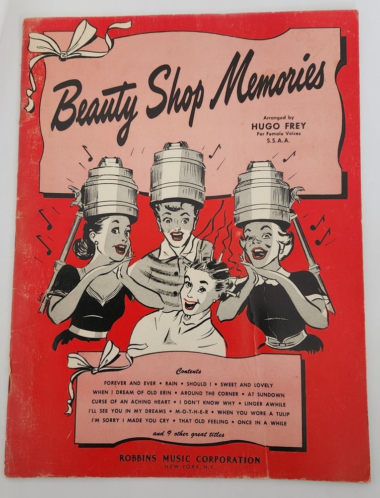 Beauty Shop Memories Sheet Music, Hugo Frey, For Female Voices, 25 hits 1951