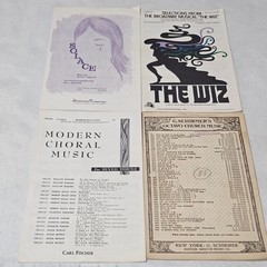Chorale Sheet Music Lot of 44 Many Religious Some Show Tunes and more
