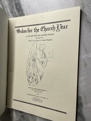 Solos for the Church Year Collection of Sacred Songs for Low Voice VTG Sheet