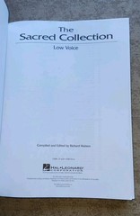 The Sacred Collection Hal Leonard Book Low Voice Richard Walters Vocal Library