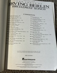 Irving Berlin 5 Songbooks: Ballads, Ragtime, Novelty, Broadway, Movies. 1981