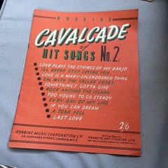 VINTAGE ORIGINAL SHEET MUSIC 1955 ROBBINS CAVALCADE HIT SONGS NO 2 11 SONGS