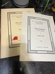 Divertimento For Viola & Piano By Ingolf Dahl, SPAM 1950 Parts and Score