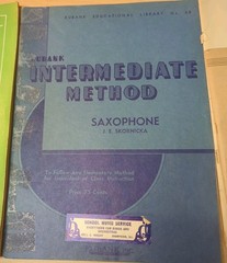 Saxophone SHEET MUSIC BOOK LOT Of 4 VINTAGE 1940s