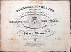 1835 Austria Composer Johann Strauss Engraved ORIGINAL Lifetime Edit