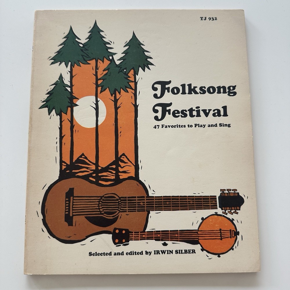 Vintage 1967 Folksong Festival Songbook – Irwin Silver – Scholastic Books