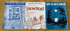 Mixed Lot of 80+ Vintage 1920&rsquo;s-1930&rsquo;s Piano Vocal Sheet Music. Folk, Pop, Etc.