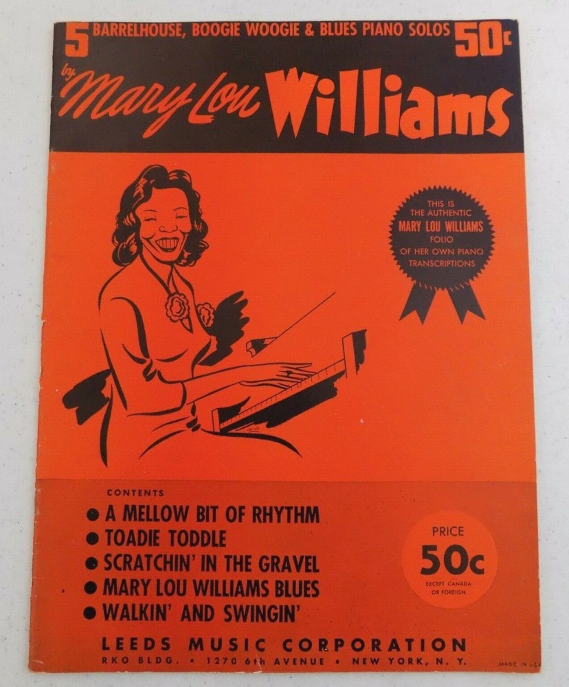 Mary Lou Williams~BarrelHouse, Boogie Woogie & Blues Piano Solos Music Book 1941
