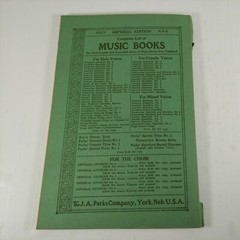 Parks&rsquo; Concert Duets for Male, Female and Mixed Voices 1913 J.A. Parks Co
