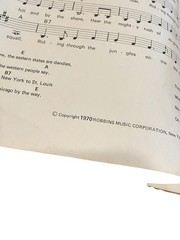VTG 1970 Chords & Songs Organ Instruction Songbook Robbins Music No Cover