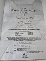 The Brooklyn Tabernacle Choir Songs From The Altar Songbook 1998 Carol Cymbala