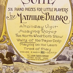 Antique 1924 Waltz of the Paper Dolls Piano Sheet Music by Mathilde Bilbro