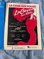 1957 Singing In The Rain Thats Entertainment 1983 La Cage Aux Folles Music Sheet