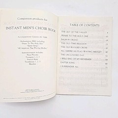 Instant Men&rsquo;s Choir Book Arranged by O. D. Hall, JR Paperback 1990 Music Book