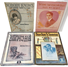 4 Sheet Music Songs By Irving Berlin 1917-1919