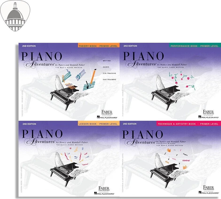 Faber Piano Adventures Primer Level Bundle- Lesson, Performance, Technique an…