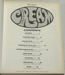 Cream Best Band Score Japan Guitar Bass Drums Vocal TAB Music Book