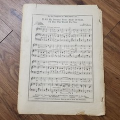 Baby Rose Novelty Song Louis Weslyn George Christie M. Witmark & Sons 1911 VTG