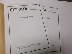 Juan Orrego-Salas Sonata for Violin and Piano Sheet Music Peer International Co