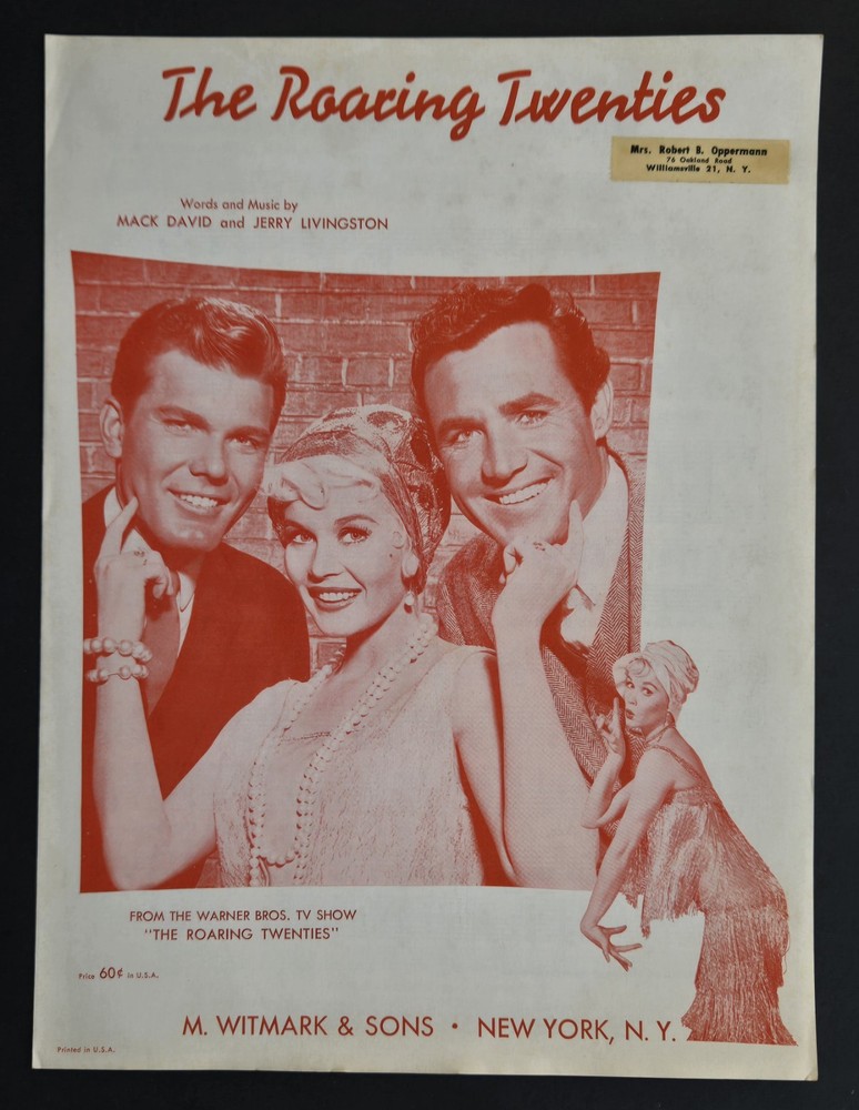 Roaring Twenties Sheet Music Piano Vocal Guitar VTG 1960 Witmark Sons USA SELLER