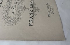 The Merry Widow Waltzes For Piano Franz Lehar 1925 Sheet Music