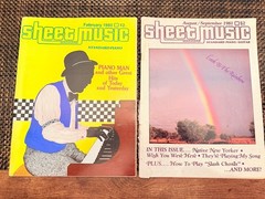 Vintage Sheet Music Magazine Lot of 13 Volumes 1979-1982. Good Condition
