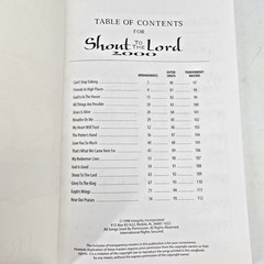 Hosanna! Music Shout to the Lord 2000 Songbook Piano Vocals Guitar Worship Songs