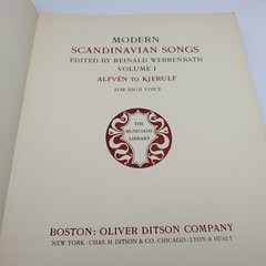 1925 Modern Scandinavian Songs Vol 1 & 2 Sheet Music Books High Voice Set