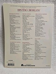 The Novelty Songs of Irving Berlin Songbook Piano Voice Guitar 1981 Lazy Funnies