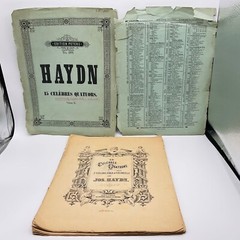 Antique Sheet Music Book Lot HAYDN LOEWE HANDEL Edition Peters Old ****READ