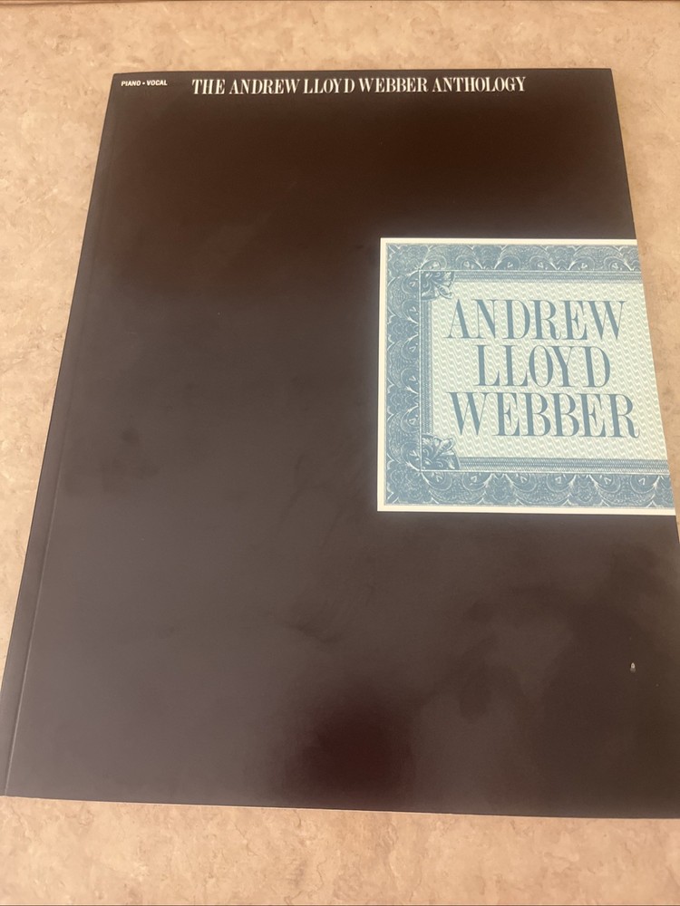 Andrew Lloyd Webber Anthology 1987 Piano Vocal Sheet Music Song Book Musicals