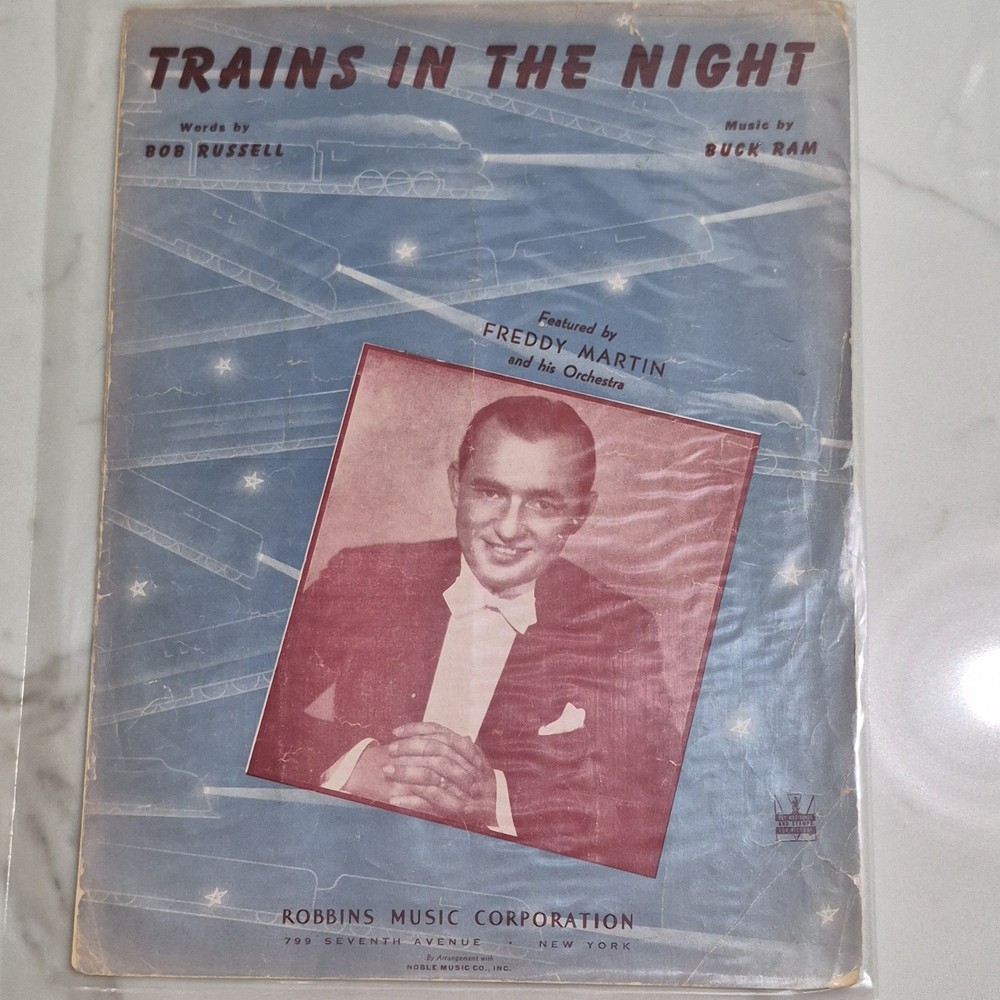 Robbins Music Corp. Trains in the Night Piano Sheet Music