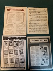 Vtg Lot 5 Sheet Music- He, Four Strong Winds, Three Little Girls Blue, Show Bus.