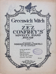 Greenwich Witch Sheet Music Advanced Piano Solo Novelty Zez Confrey 1921