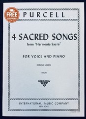 Purcell 4 Sacred Songs Harmonia Sacra High Voice & Piano Sheet Music IMC
