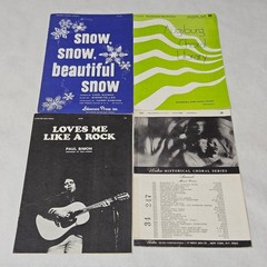 Chorale Sheet Music Lot of 44 Many Religious Some Show Tunes and more