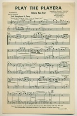 Sheet Music, Play The Playera, adapted from Granados, Playera; bolero foxtrot