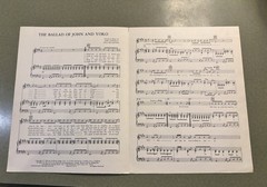 Maclen Music The Ballad of John and Yoko Sheet Music Piano/Voice Solo Pop 75771