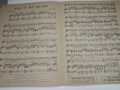 1947 Peg O&rsquo; My Heart Sheet Music Clark Dennis Fred Fisher Robbins Music Feist