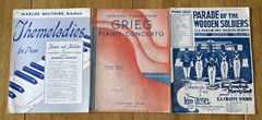Mixed Lot of 51 Vintage Piano Solo Pieces. Mixed Genre. See all the photos.