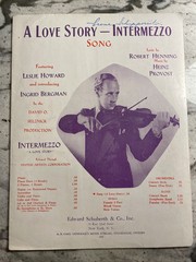 A Love Story – Intermezzo Song – Octavo Mixed Voices – 1940 sheet music
