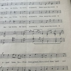 1914 Song sheet LAND OF HOPE AND GLORY Arranged for mixed voices Edward Elgar