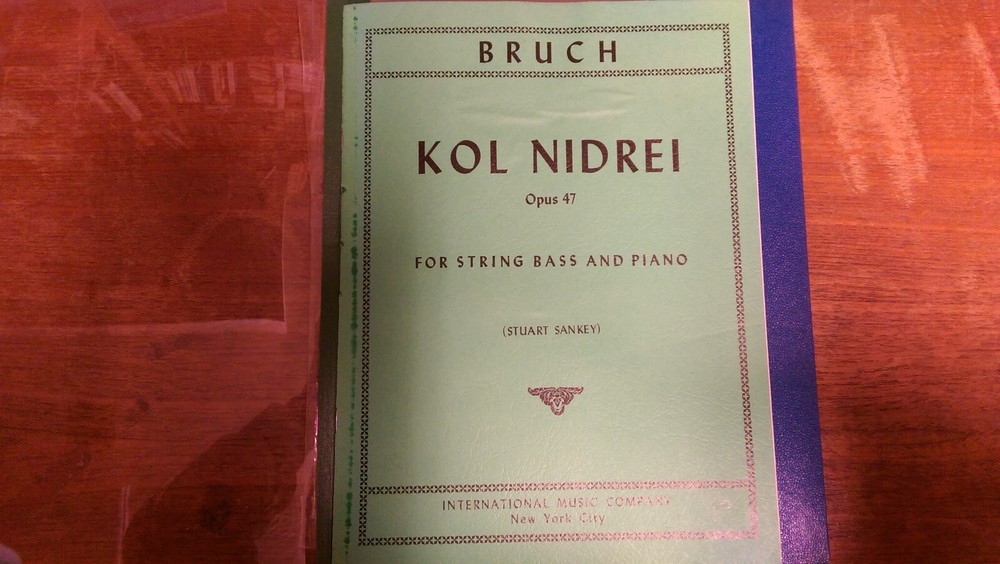 Kol Nidrei Opus 47 for String Bass and Piano