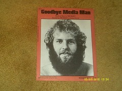 Creedence TOM FOGERTY sheet music Goodbye Media Man &rsquo;71 4 pp. (VG+ shape)