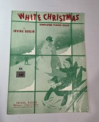 4 Christmas Piano books and sheet music White Christmas By Irving Berlin 1942